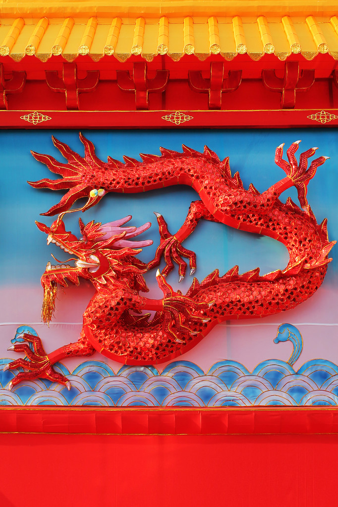 中国龙墙