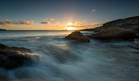 在日落的悉尼海景图片