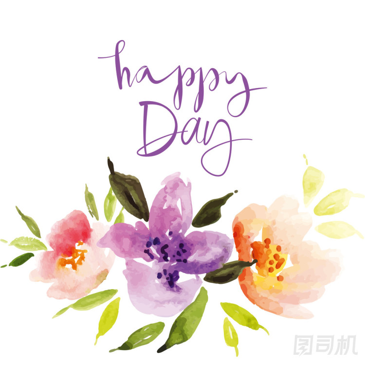 水彩花花環(huán)圖片