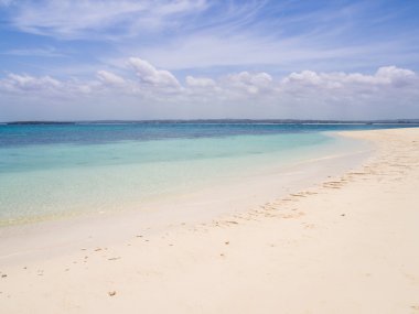 白色的沙子海灘