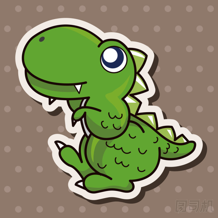 恐龍卡通主題元素矢量、 eps