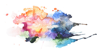 抽象的水彩畫水彩畫手繪在污漬上五顏六色的顏料飛濺