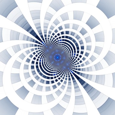 抽象形蓝色正方形像素马赛克图