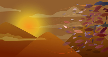 低聚葉和埃及金字塔圖片