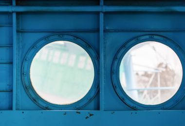 飛機內部的舷窗