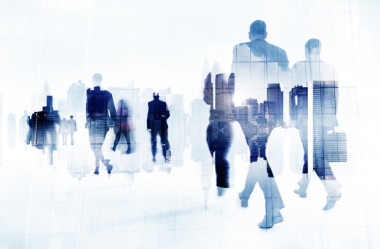 商界人士與城市景