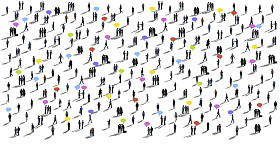 业务通信人不同人群