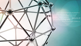 分子原子的金属和玻璃的科学 3d 模型