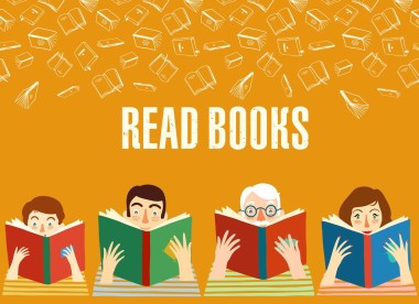 設(shè)置的卡通人物看書(shū)