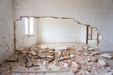 荒废的房间图片