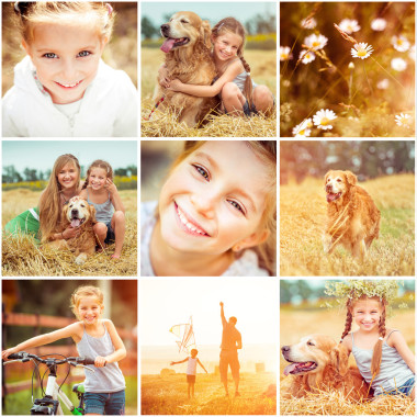 家庭照片拼貼圖片