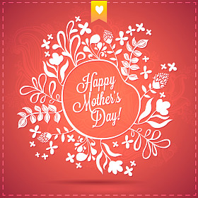 快乐的母亲节刻字图片