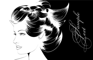 美麗的女孩的臉