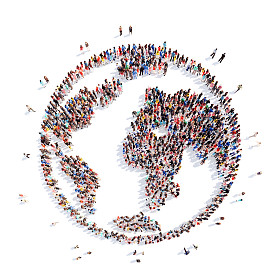 人们在地球上的窗体