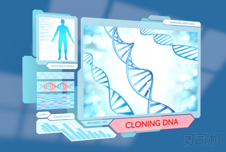醫(yī)療科學小說概念的 Dna 克隆通過未來生物技術進展