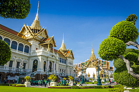 在曼谷，泰国大皇宫图片