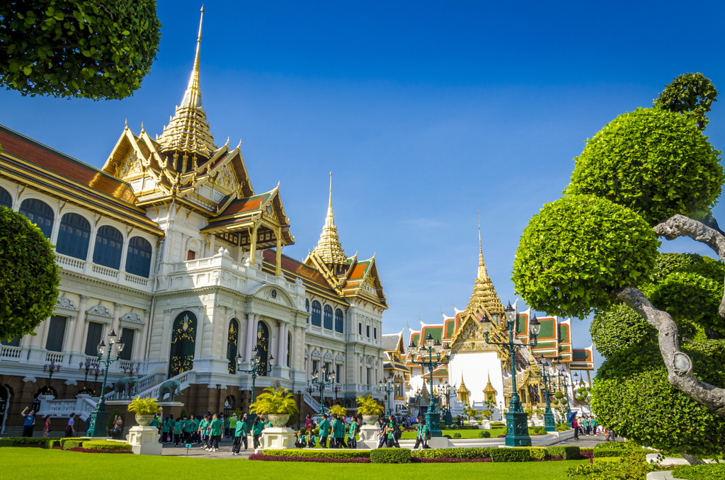 在曼谷，泰国大皇宫图片