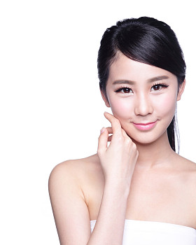 美丽的女人笑
