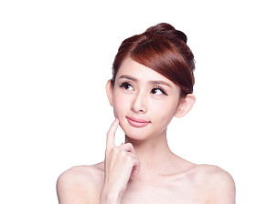 美丽的女人笑