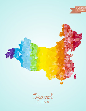 中国的低聚电子地图