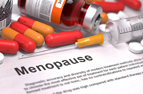 Diagnosis - menopause. Medical concepts