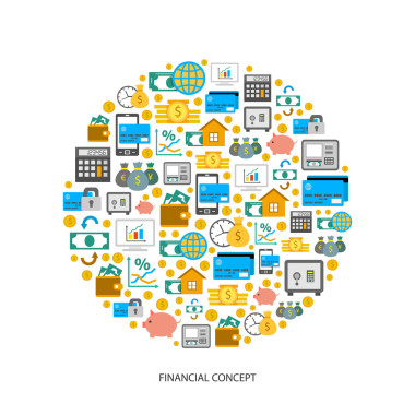 一套財務(wù)和金錢的圖標(biāo)