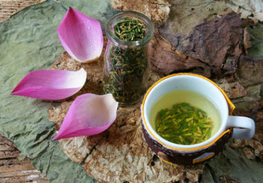 集合蓮花、 種子、 茶葉、 健康食