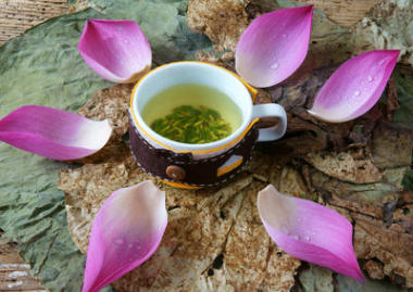 集合蓮花、 種子、 茶葉、 健康食