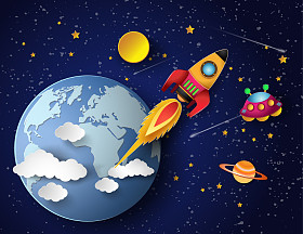 空间火箭发射