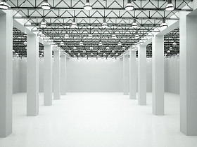 三维图空昏暗的房间里图片