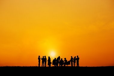 商務(wù)人士剪影