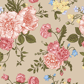 无缝模式与鲜花