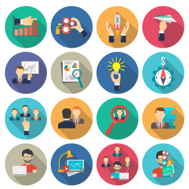 商業(yè)圖標(biāo)平卷影集