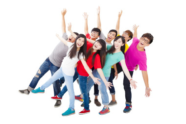 快乐的青年组的全长  图片