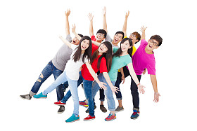 快乐的青年组的全长  图片