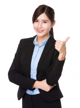 亞洲年輕女商人在西裝