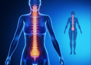 脊柱藍色 x-射線骨掃描