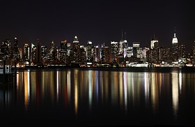 在晚上的曼哈顿中城 (西侧)