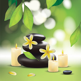 水疗中心组成用石头图片