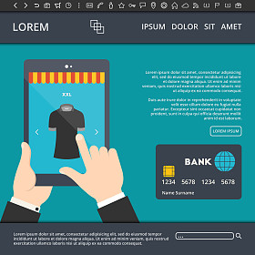 在线购物网站横幅