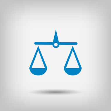 象形文字的司法尺度图标照片