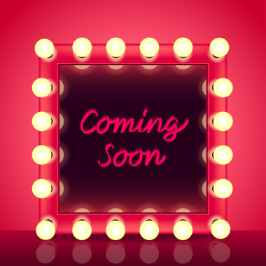 即将与化妆镜矢量的概念