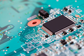 电子电路板关闭.照片