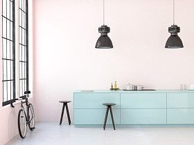 现代的阁楼。3d 渲染图片