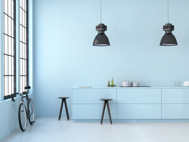 現(xiàn)代的閣樓。3d 渲染