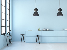 现代的阁楼。3d 渲染