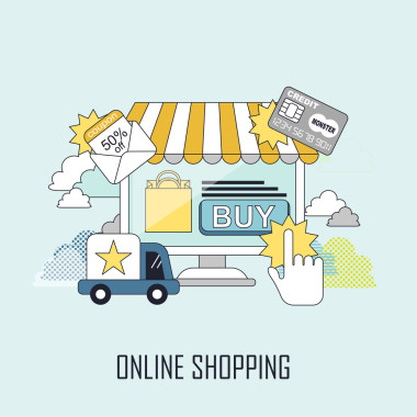 网上购物概念图片