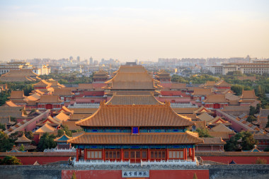 北京紫禁城黃昏圖片
