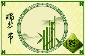 中国龙小船节日背景图片