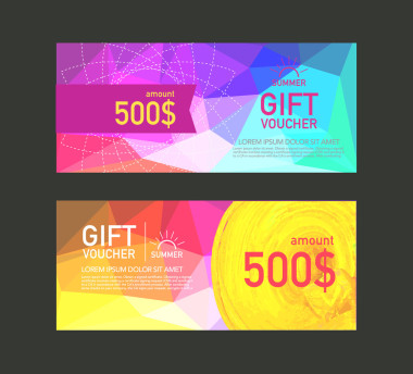 憑證設(shè)計(jì)模板。矢量圖片